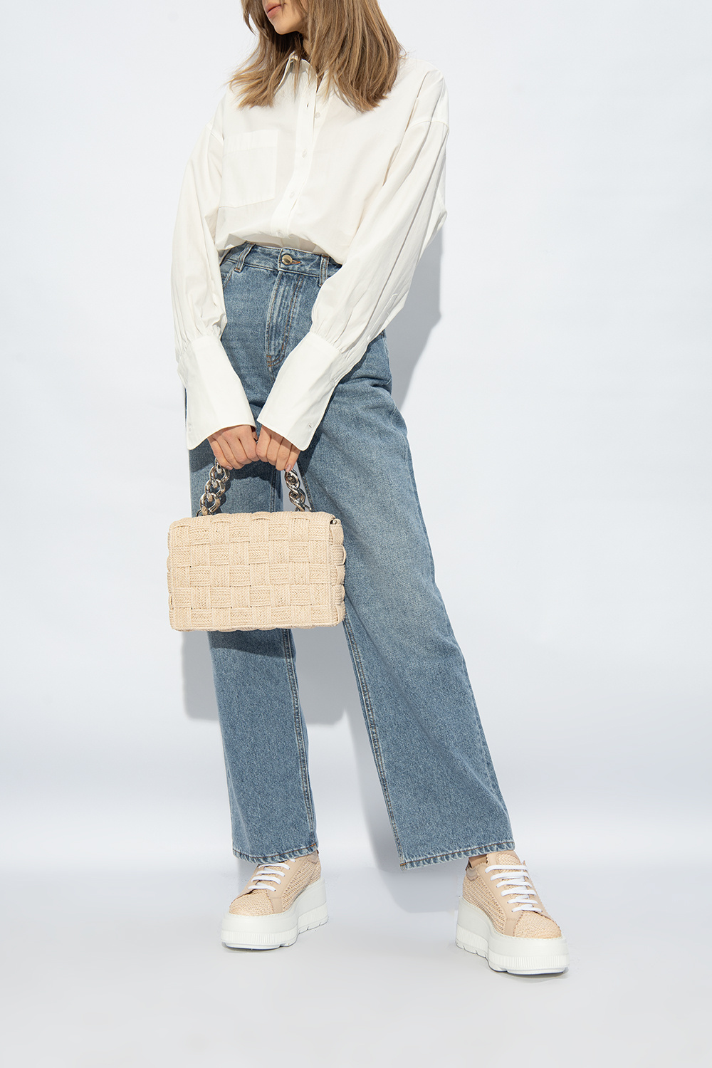 スニーカー Casadei Nexus Hanoi Woman's Platform Sneakers Beige 'Nexus Hanoi' platform sneakers Casadei - Vitkac Canada